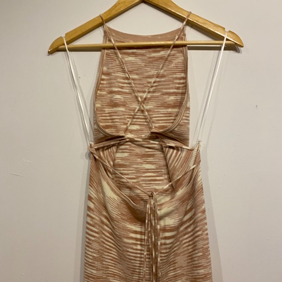 Cotton Candy LA Lace Up Back Sweater Maxi Dress Size Medium - Picture 4 of 5